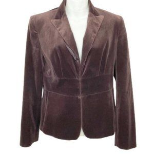 𝅺J. Crew Brown Velour Blazer - S